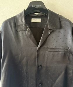 Mens Saint Laurent Silk Satin shirt