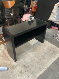 Black console table
