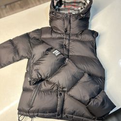 Burberry Puffer Men And Women Removable Sleeve 