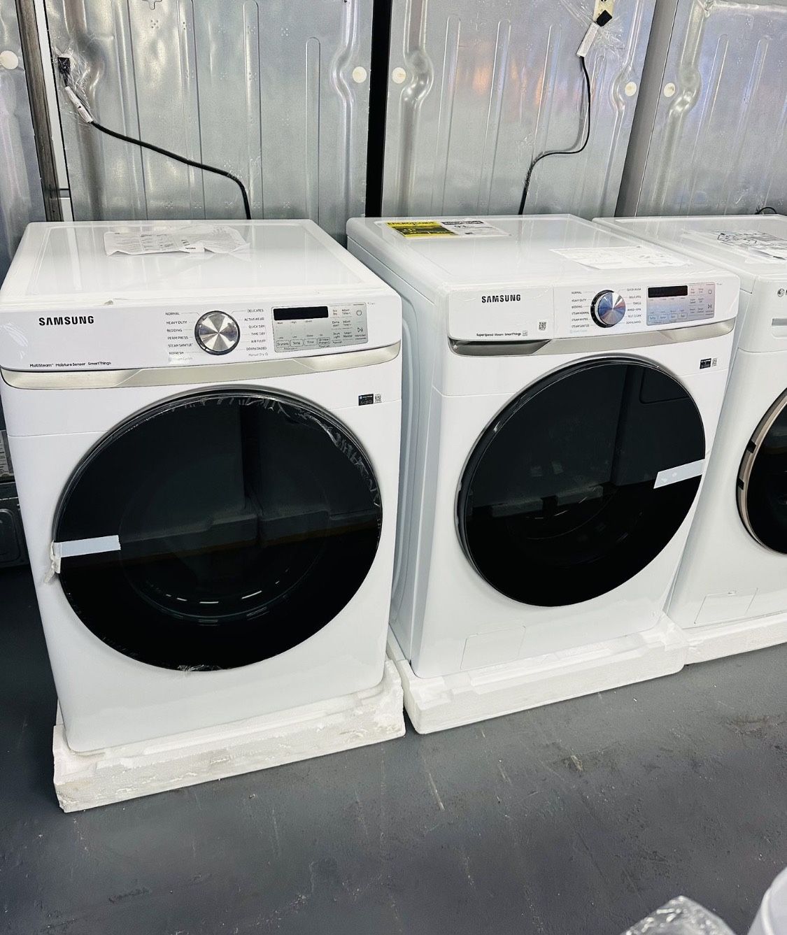 Samsung Frontload 4.5 Cubic Feet Washer - 7.5 Cubic Feet Dryer