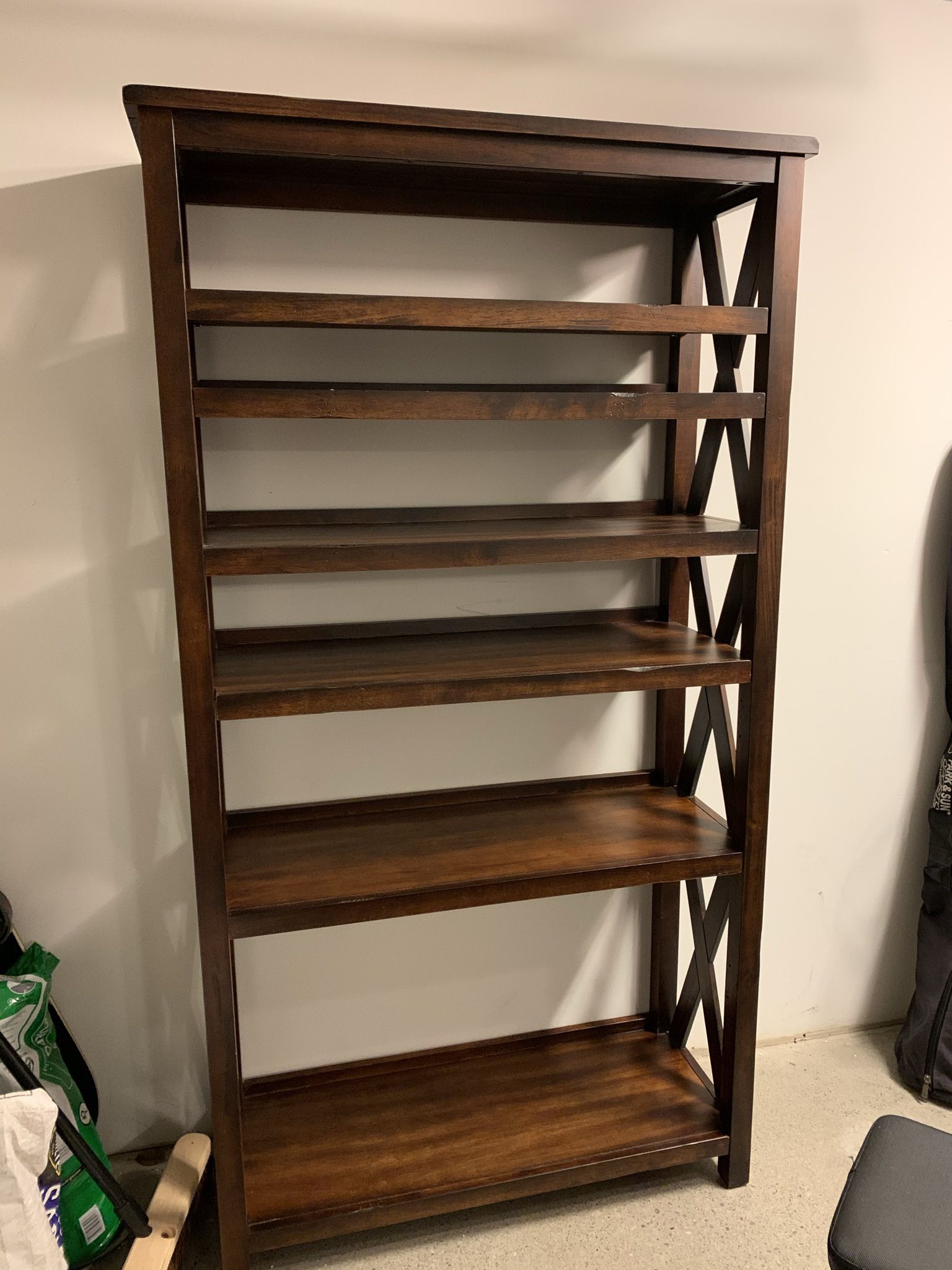 Verona Six shelf Bookshelf Brown World Market for Sale in Seattle WA OfferUp