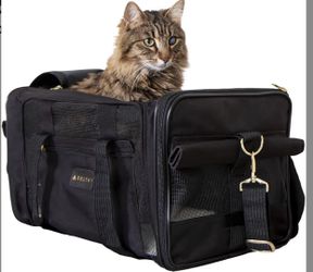 Sherpa Delta Airlines Travel Pet Carrier, Airline Approved & Guaranteed On Board - Black, Medium