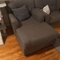 Gray Lounge Sofa / Couch For Sale