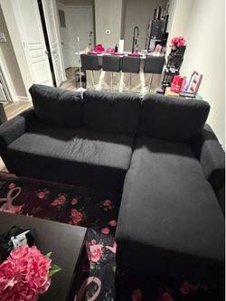 Black sectional couch