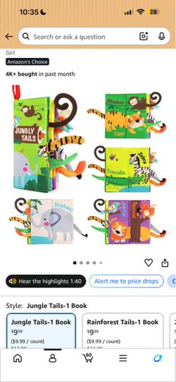 Baby book toy