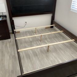 Queen Bed Frame With Nightstand 
