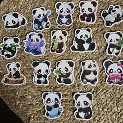Panda Bear Stickers 17