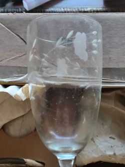 Vintage Princess house 4 crystal glass stemware