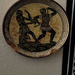 greek plate (chipped) 