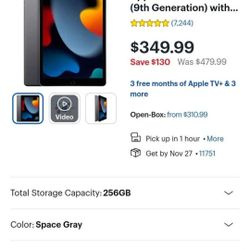 Ipad 9th Gen 25gb NEW 