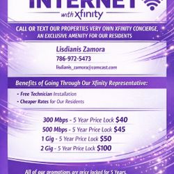 Xfinity Internet $40