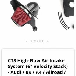 CTS High-Flow Air Intake System (6" Velocity Stack) - Audi / B9 / A4 / Allroad / A5 / S4 / S5 / RS4 / RS5 |