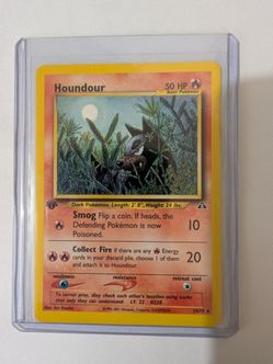 Houndour 24/75 neo discovery 1st edition LP/MP vintage pokemon card