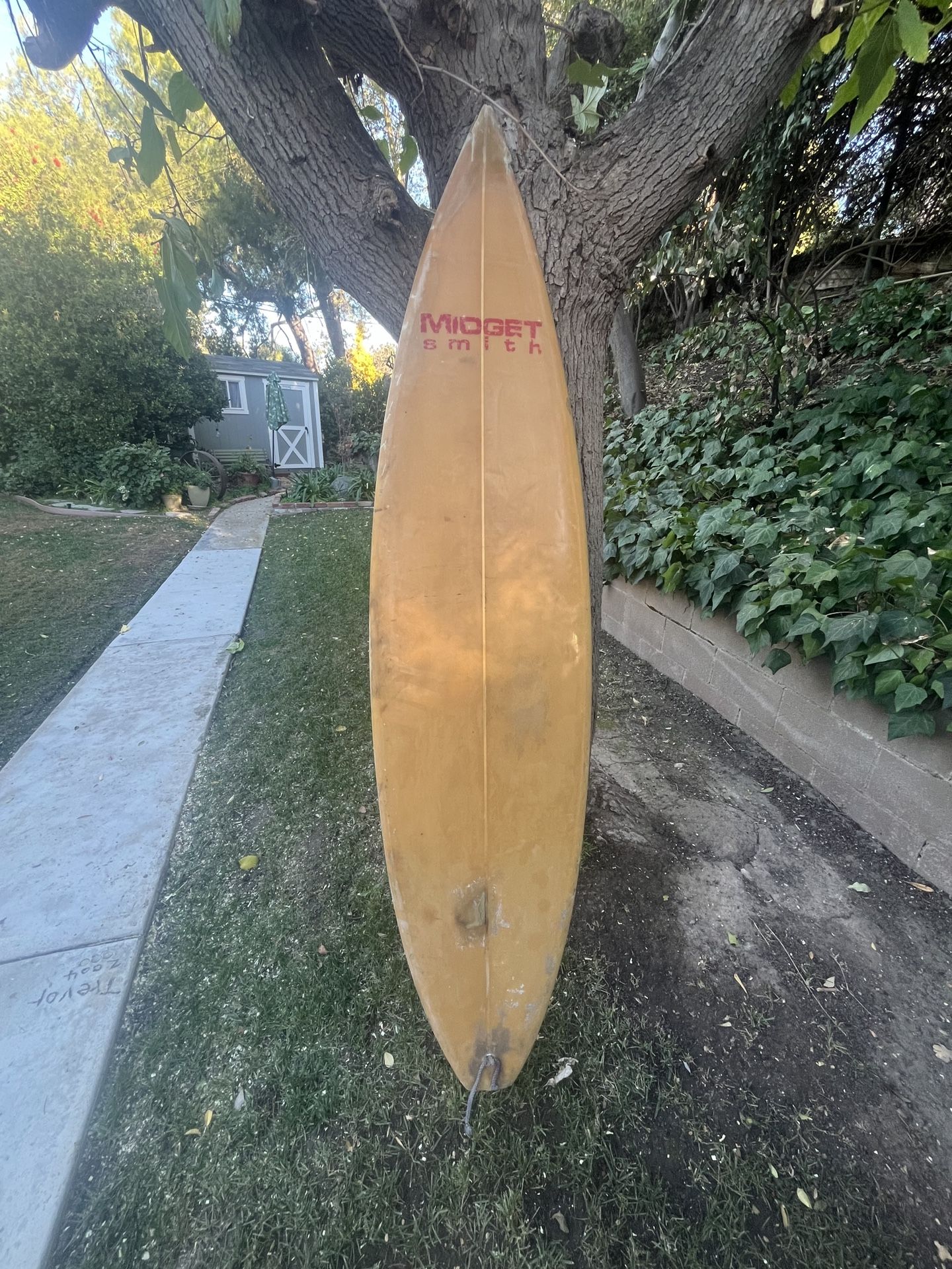 Broken Vintage Midget Smith Surfboard