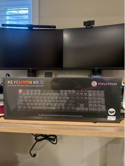 Brand New Sealed Keychron K5 V2 Wireless Mechanical Keyboard – Yellow/Banana Switches