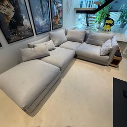 Modern sectional sofa +ottoman