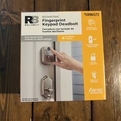 Reliabilt Fingerprint Deadbolt Door Lock Backlit Keypad