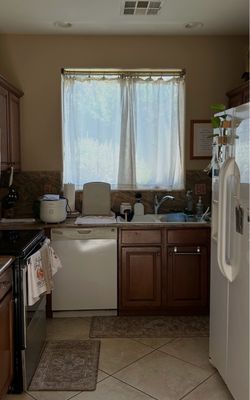 Beige curtains