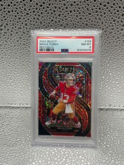 2024 Select Brock Purdy and Nick Bosa Red Disco PSA 8