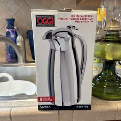 OGGI Stainless Steel Thermal Vacuum Carafe