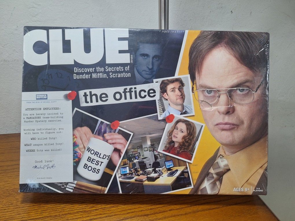 New/Sealed!! CLUE The Office Edition Board Game Hasbro