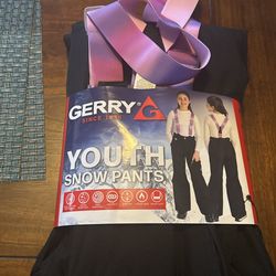 New Gerry Youth Snow Pants Size M 10/12
