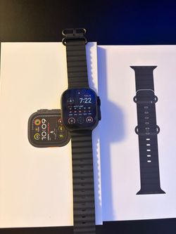 Apple Watch Ultra 2 with Black Ocean Band