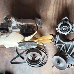 ls engine swap, serpentine belt setup,  water pump, Balancer,power steering/ alternator with braket,