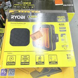 Ryobi Cordless Heated Seat Cushion With Battery And Charger