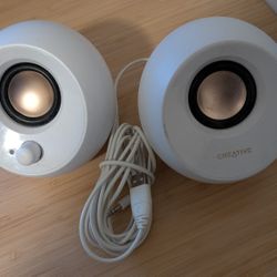 Creative Pebble USB Powered Desktop Speakers White