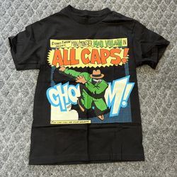 Madvillain MF DOOM Madlib ALL CAPS T Shirt Tee Men S Small Black Stones Throw
