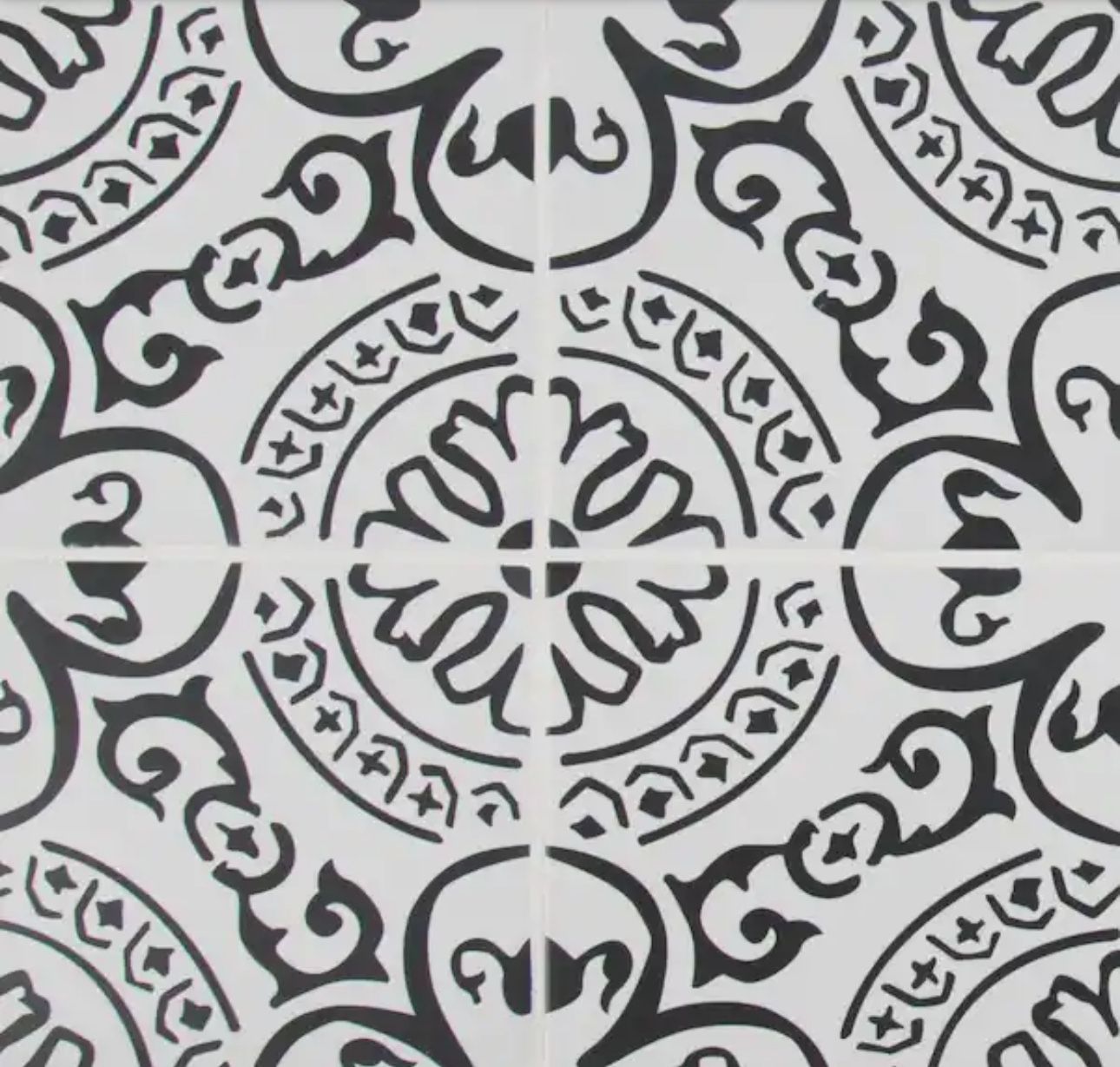 MSI Encaustic Cigno 8 in. x 8 in. Matte Porcelain Patterned Look Floor and Wall Tile (5.16 sq. ft./Case)