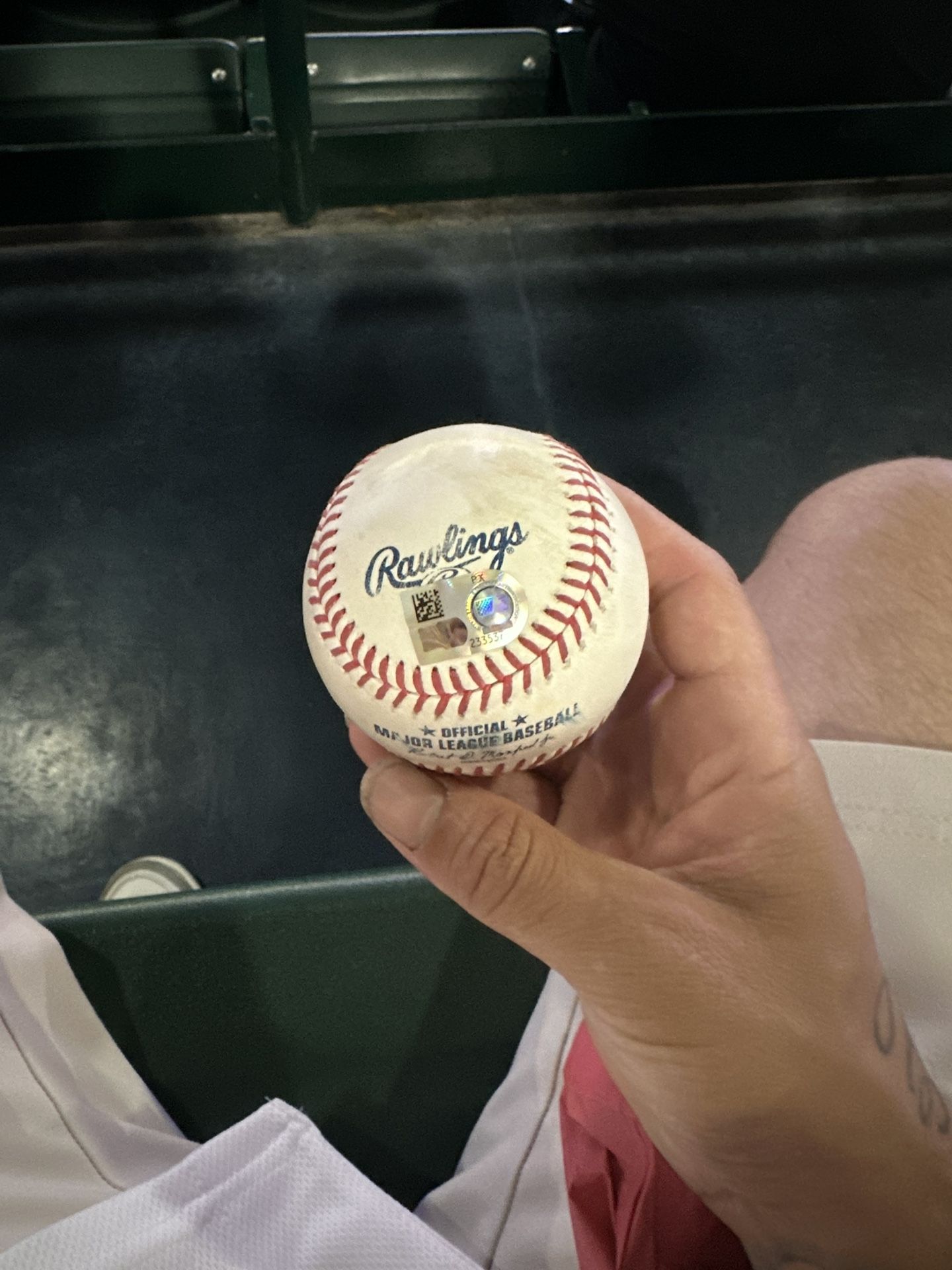 Dodgers Angles Game Used Ball 