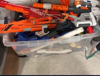 Bin Of Nerf Guns $60 OBO Or 1 For 10