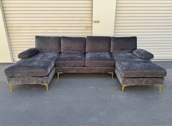 Dark Gray Sectional (WILL DELIVER)