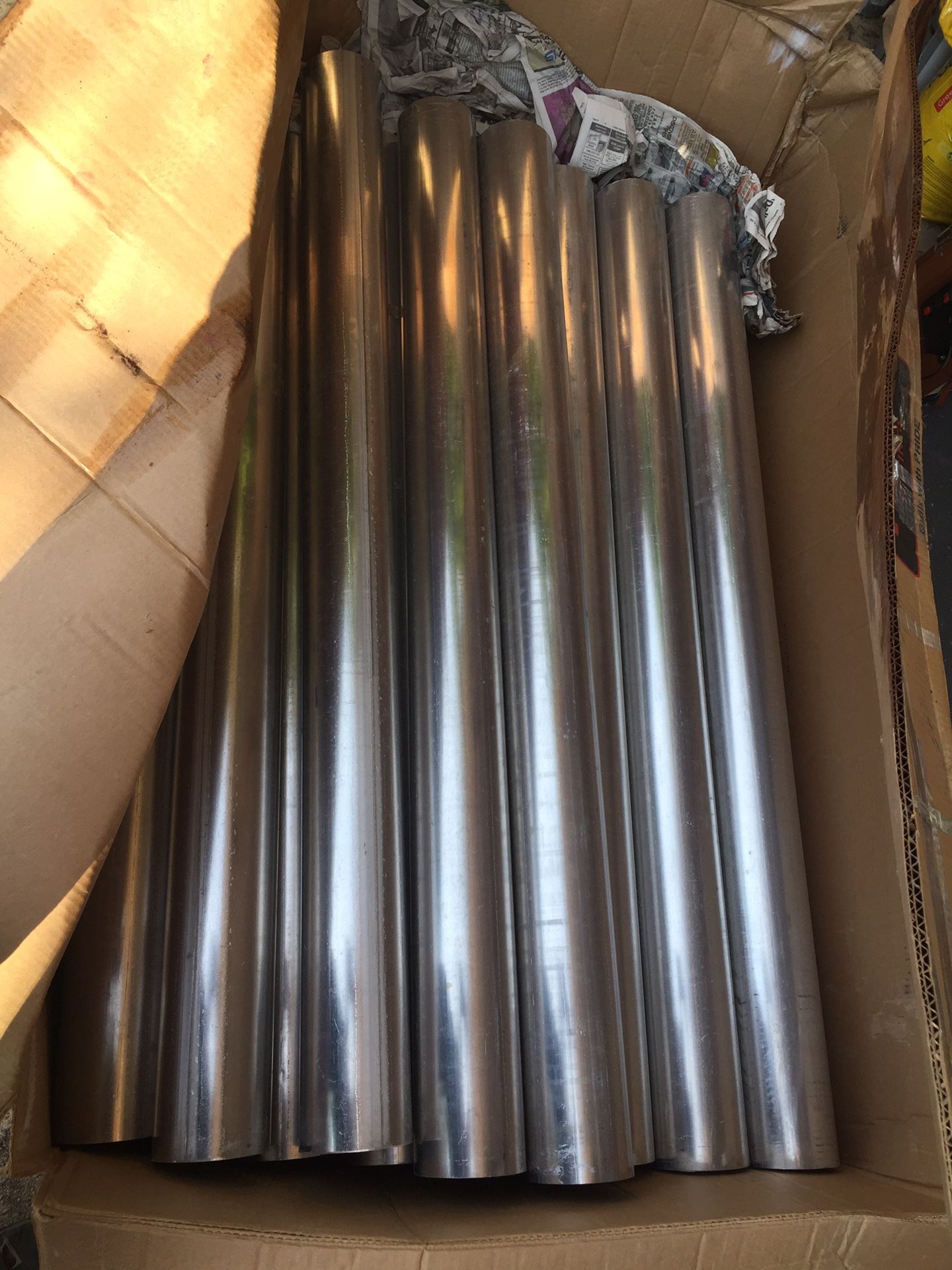 4” Aluminum Tubes (19 total)