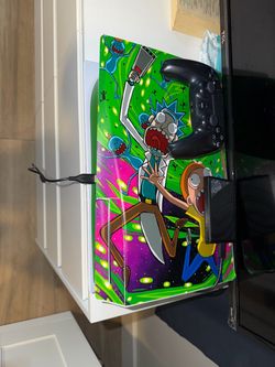 PS5 Console with Rick and Morty Skin