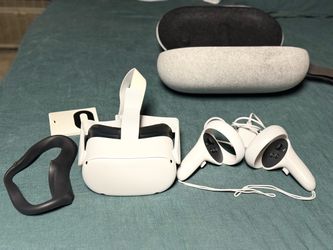 Meta Quest 2 VR Headset with Controllers and Case
