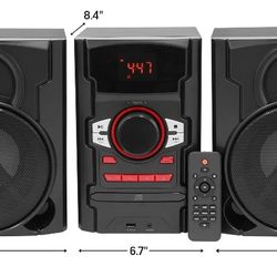 Groove onn cd stereo system with Bluetooth wireless technology  4 PCs  new  $76