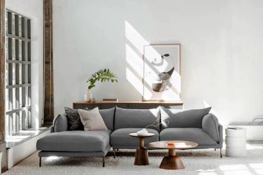Moes Home Charcoal Jamara Sectional