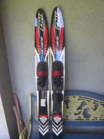HO Teen / Adult Combo Water Skis, 63" adjustable bindings EX COND