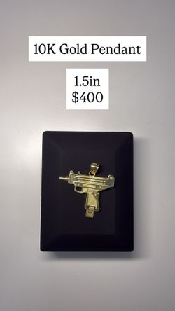 10KT Gun Pendant ✨🔥