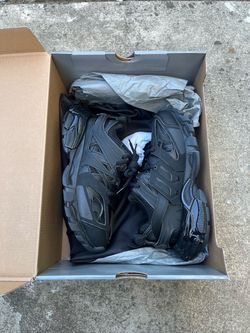 Black Balenciaga Track Clear Sole