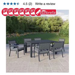 Outdoor Patio Dining 6pc