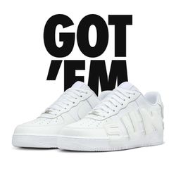 CPFM X Nike Air Force 1 “white” Size 12