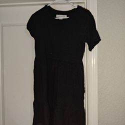 Black tiered T-shirt Dress M
