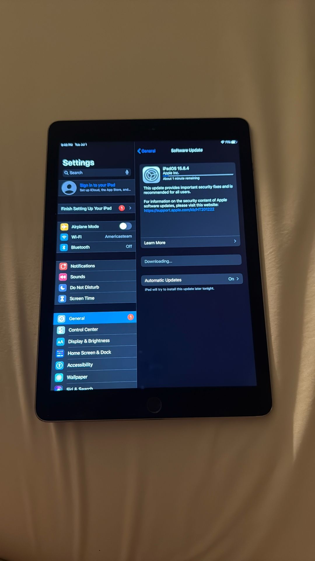 iPad Model A1566