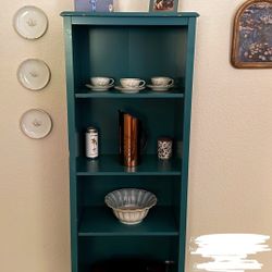 Teal Bookcase 
