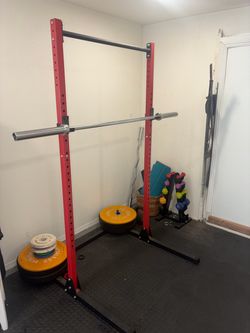 Squat rack plus weights