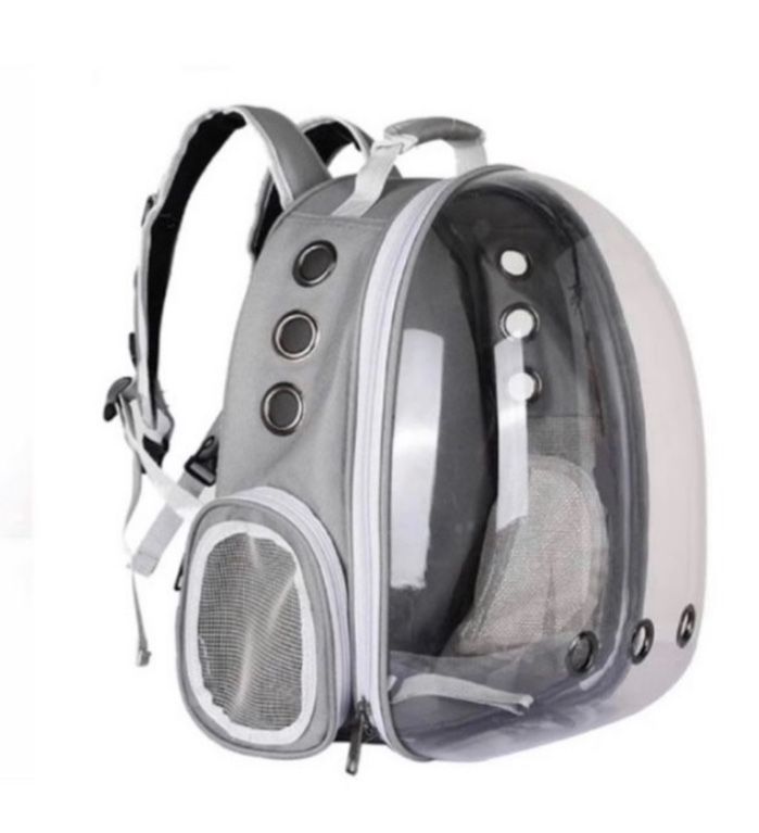 Gray:Pet Animal Carrier Backpacks,Transparent Space Capsule Bubble Pet Backpack Bag for Small Dogs Cats Airline Approved Travel Carrier